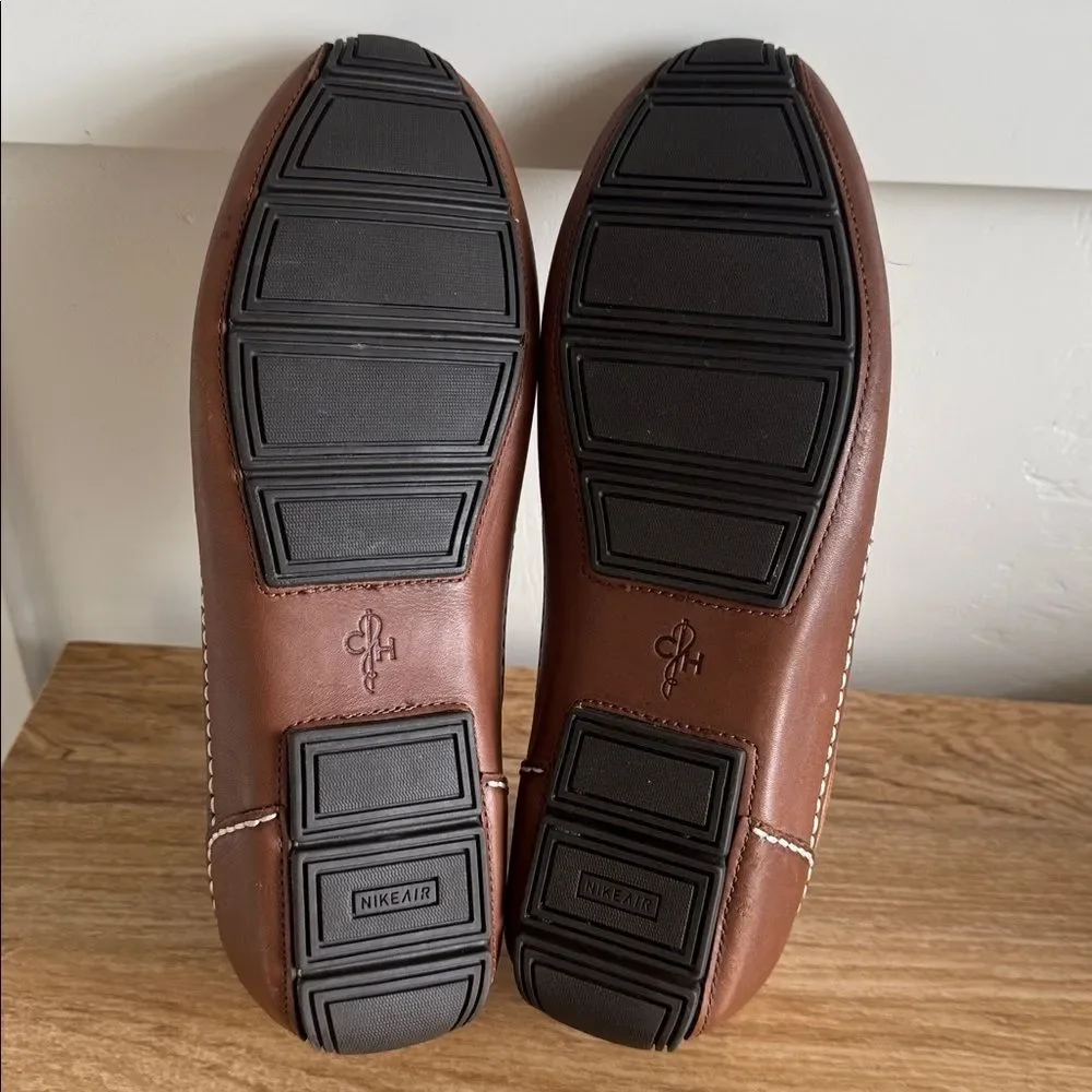 Cole Haan Men's Tan & Brown Leather Loafers Comfortable Slip On Shoes Size 11